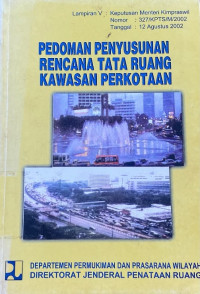 Image of Pedoman Penyusunan Rencana Tata Ruang Kawasan Perkotaan