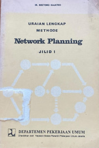 Image of Uraian Lengkap Methode Network Planning Jilid I